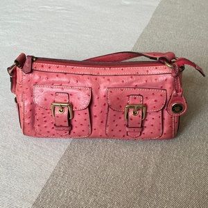 Dooney & Bourke Pink Ostrich Handbag